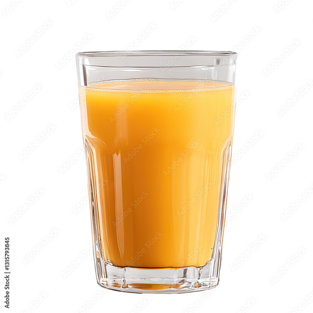 A refreshing glass of orange juice sits on a clean surface, with soft lighting enhancing its vibrant color, perfect for breakfast or a healthy snack A refreshing glass of orange juice sits on a clean surface, with soft lighting enhancing its vibrant color, perfect for breakfast or a healthy snack