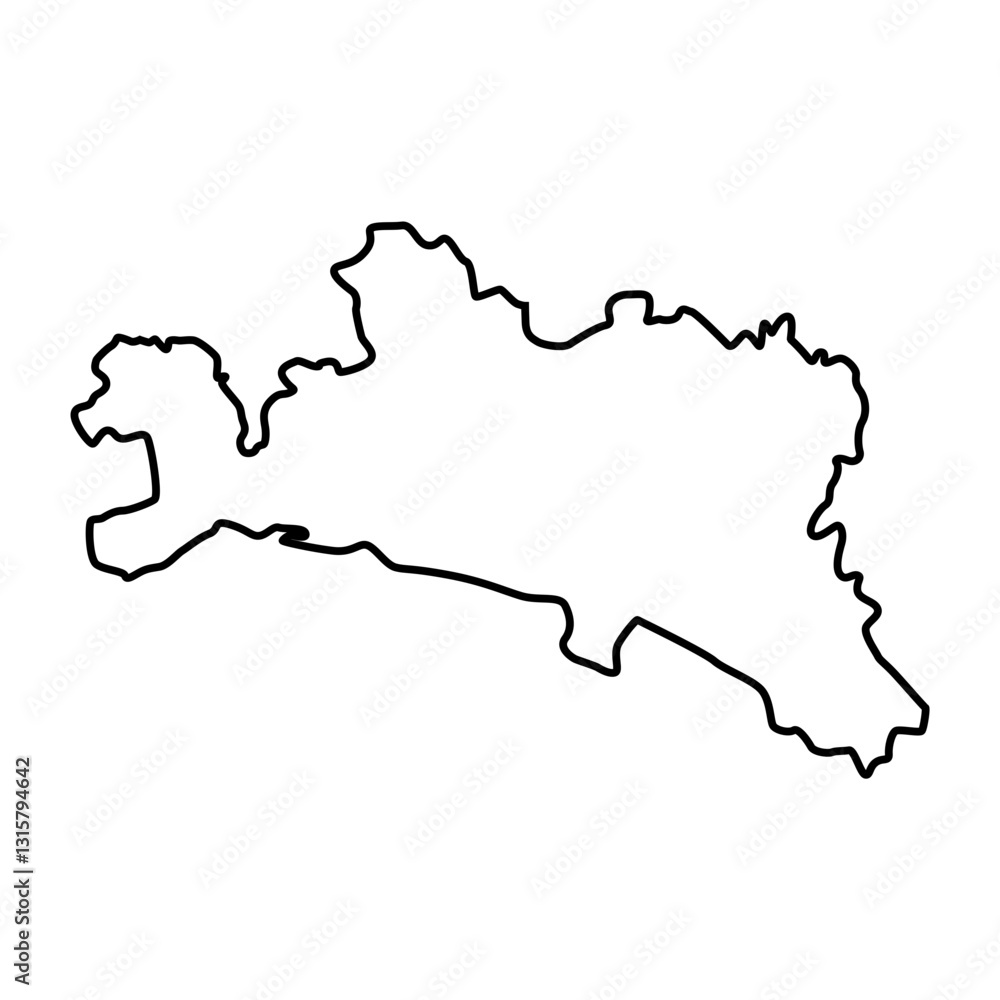 Fototapeta premium genoa map