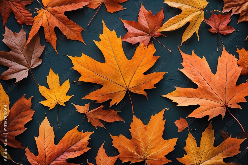 Autumn Leaf Textures Showcasing Natural Vibrancy in Warm Earthy Tones Autumn Leaf Textures Showcasing Natural Vibrancy in Warm Earthy Tones