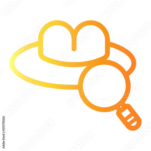 detective Line Gradient Icon