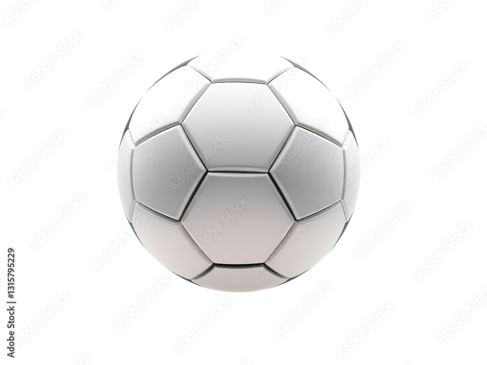 Isolated Soccer Ball Bounce - White Background Alpha Channel Isolated Soccer Ball Bounce - White Background Alpha Channel