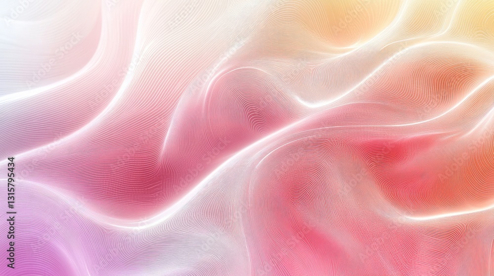 Fototapeta premium Premium background with a subtle white line pattern in luxury pastel colors, creating an elegant and smooth texture