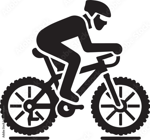 silhouette of a cyclist on a bicycle, cyclist on a bicycle vector illustration, cyclist on a bicycle logo vector,  cyclist on a bicycle silhouette vector black and white