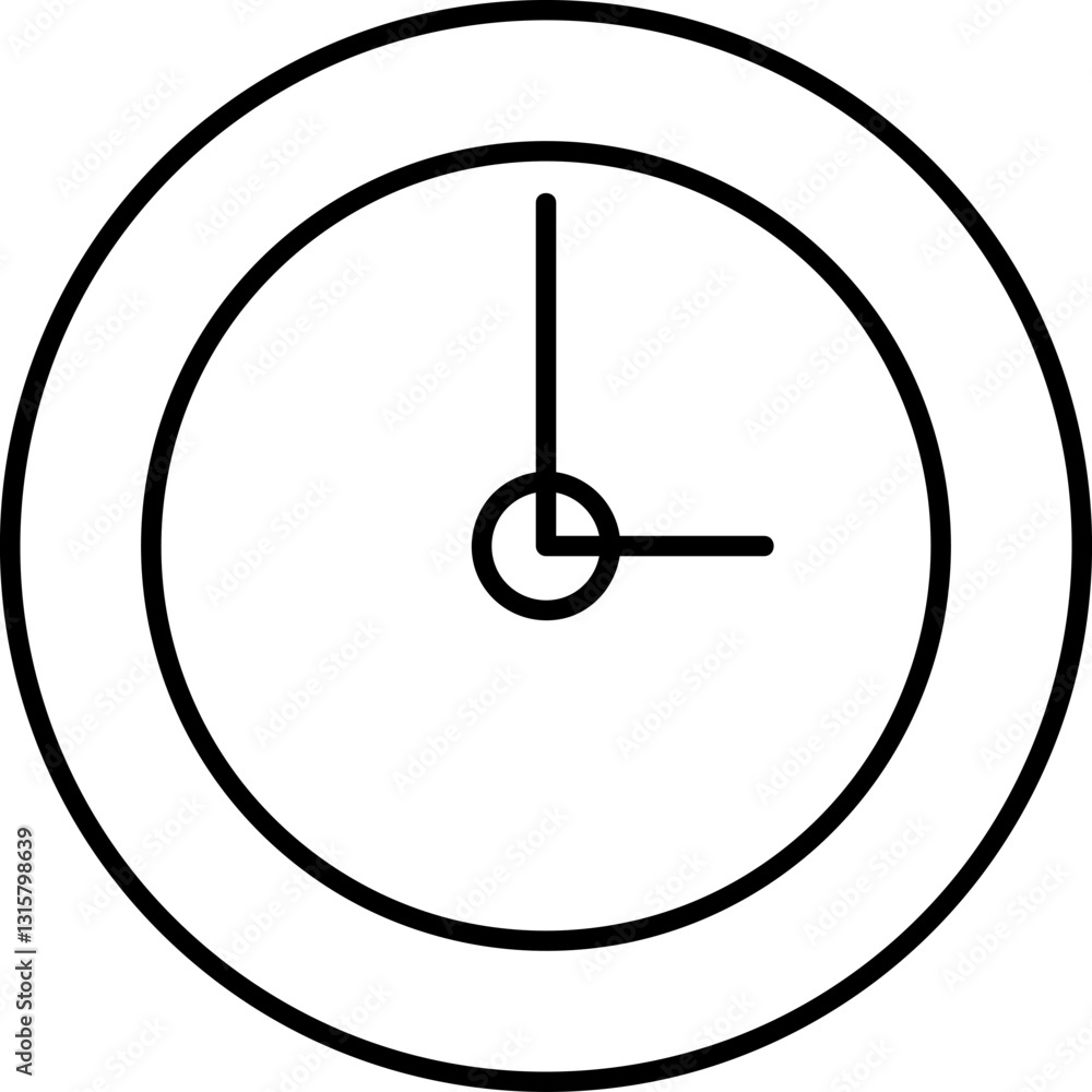Working elements - icon black outline Working elements - icon black outline