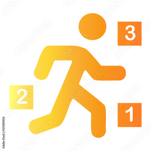 crime scene Gradient icon