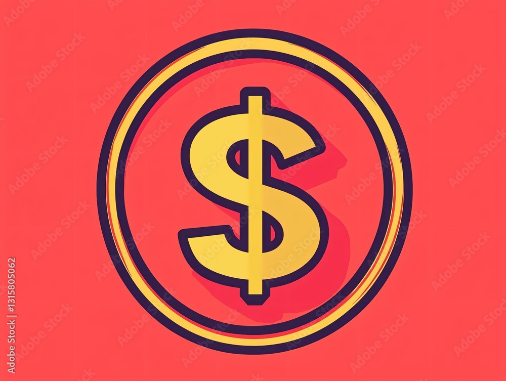 Fototapeta premium Dollar Sign Icon