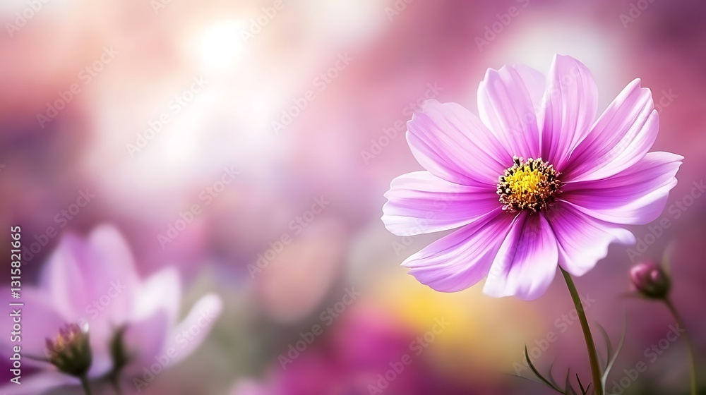 Obraz premium Close-Up View of Colorful Wildflowers in Full Bloom Outdoors