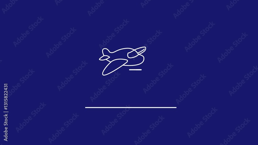 plane picks up plants simple video animation template, suitable for your video, business, brand, and etc