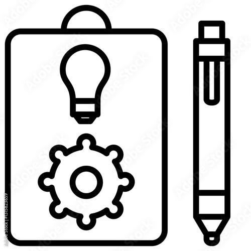 prototyping outline icon