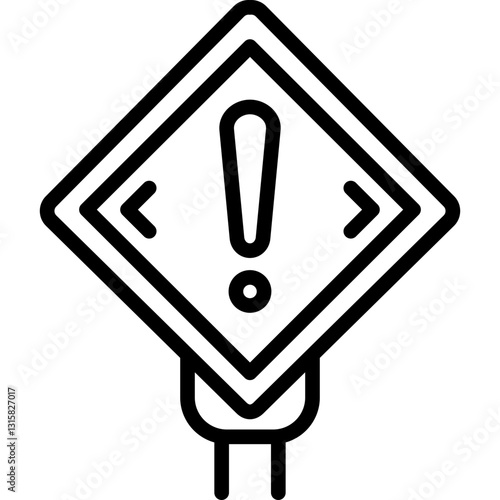 signaling caution icon