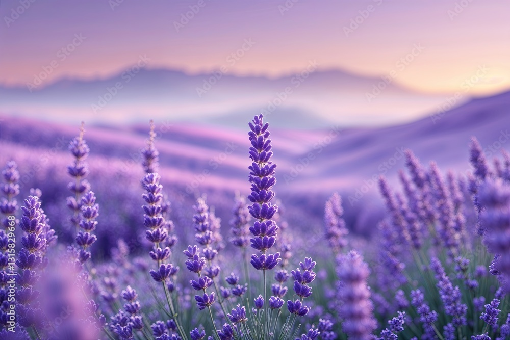 Obraz premium Dreamy Lavender Gradient with Soft-Focus and Exceptional Texture for Stylish Contemporary Design