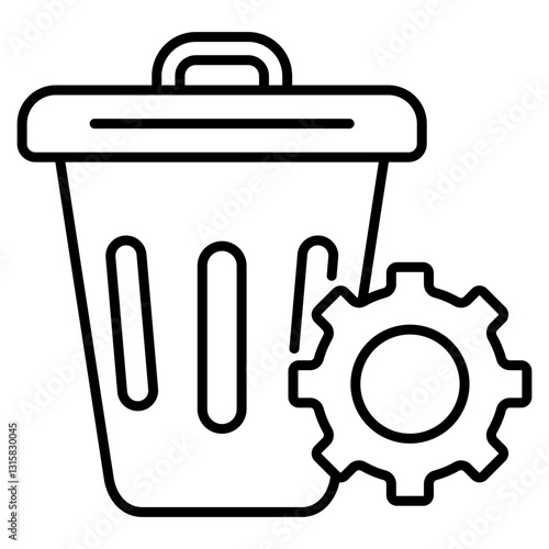 Waste  Icon Element For Design
