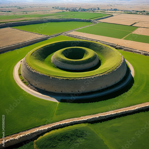 Karakus Royal Tumulus in Adiyaman Province of Turkey