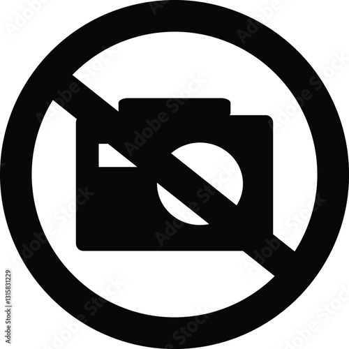 no picture allow icon flat black design
