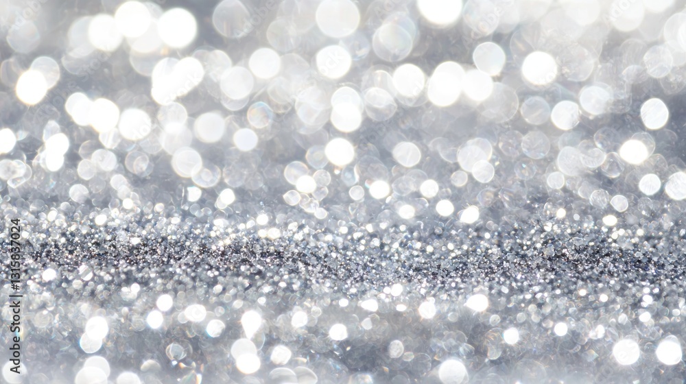 Silver Glitter Sparkle Background: Shimmering Festive Texture Silver Glitter Sparkle Background: Shimmering Festive Texture