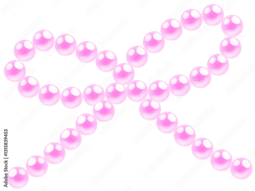 Fototapeta premium Coquette Pearl bow