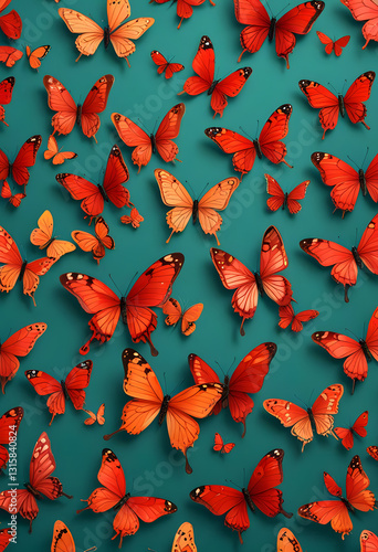 seamless pattern with butterflies