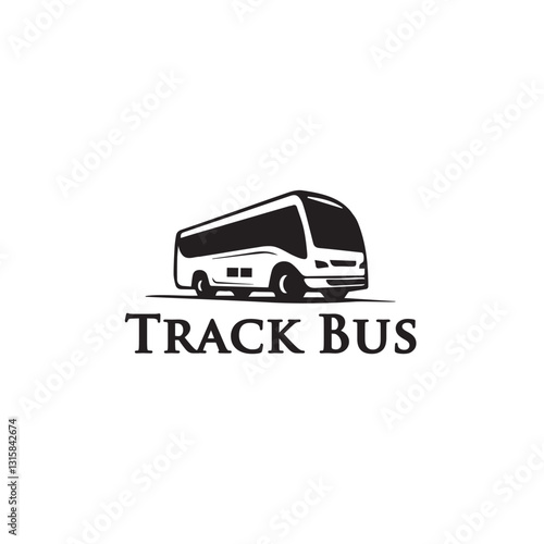Track Bus Logo Design Vector 