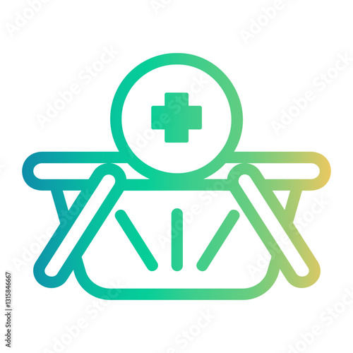 add to basket Line Gradient Icon