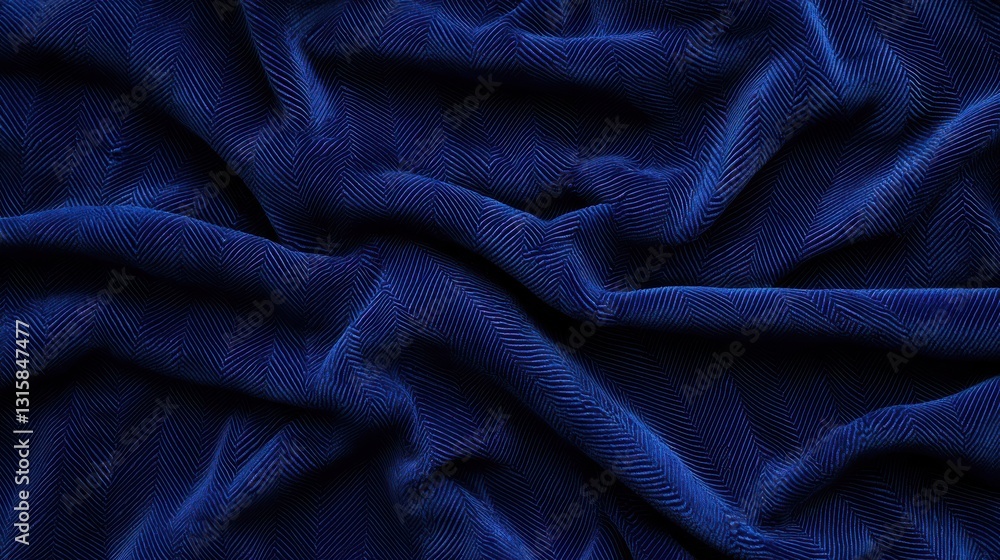 Luxurious Deep Blue Velvet Fabric with Rich Texture and Soft Elegance Luxurious Deep Blue Velvet Fabric with Rich Texture and Soft Elegance