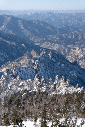 snow covered mountains