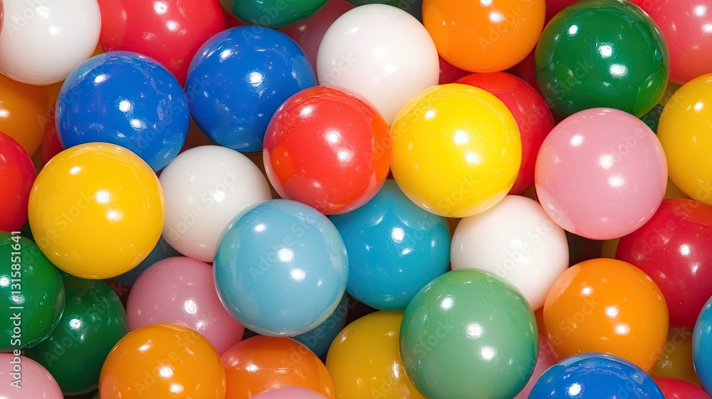 Colorful Collection of Various Plastic Balls Arranged Together Creating a Playful and Vibrant Background for Games and Decoration Colorful Collection of Various Plastic Balls Arranged Together Creating a Playful and Vibrant Background for Games and Decoration