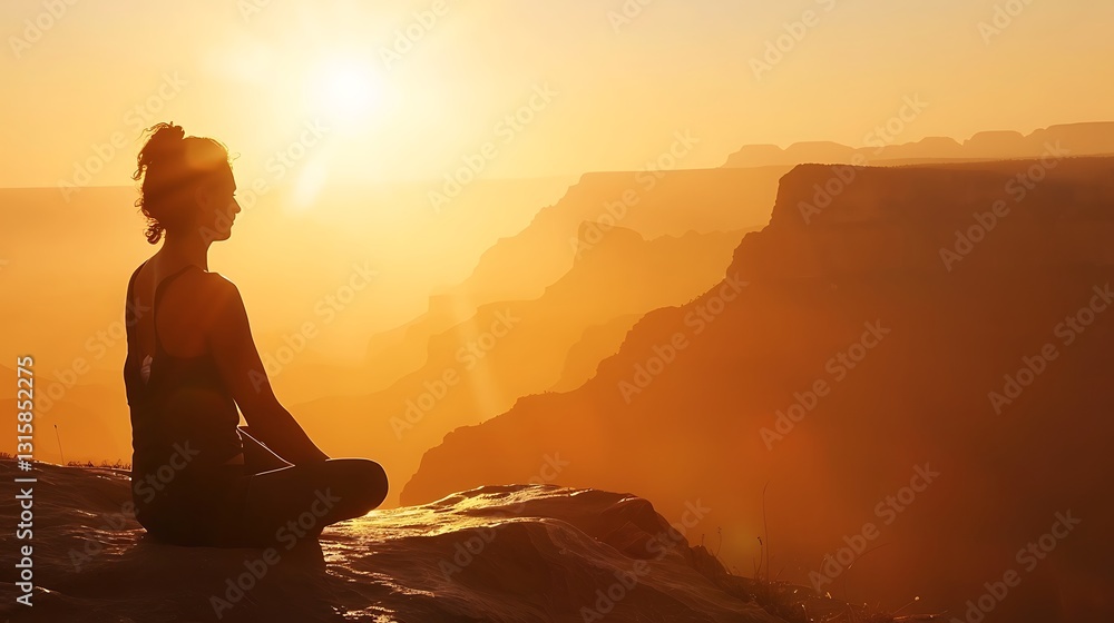 A breathtaking sunrise over a vast canyon, illuminating the rock formations in golden hues A breathtaking sunrise over a vast canyon, illuminating the rock formations in golden hues