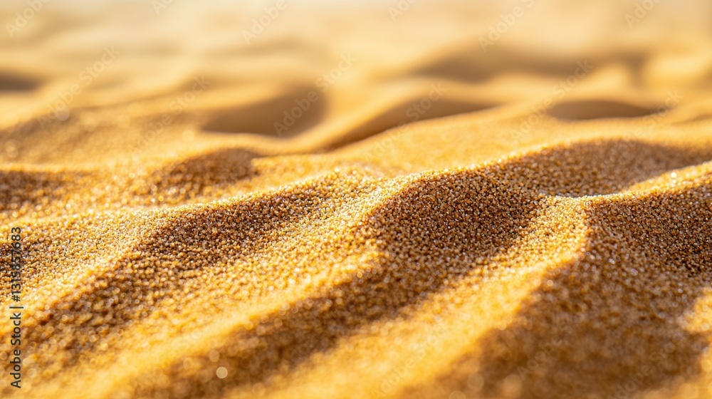 Detailed Closeup of Soft Sand Texture Background Evoking Calmness and Peace Detailed Closeup of Soft Sand Texture Background Evoking Calmness and Peace