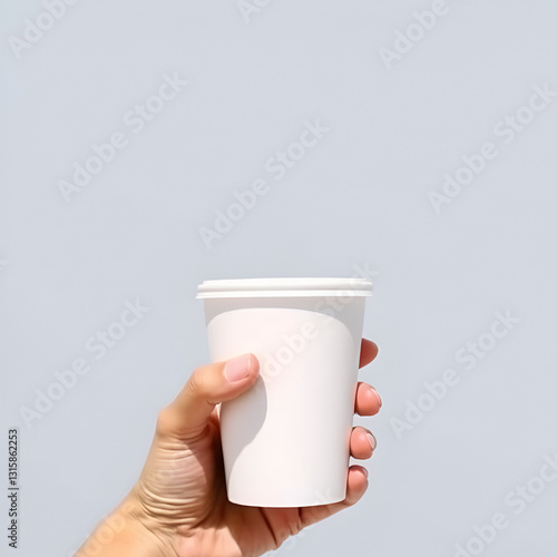 hand holding a cup