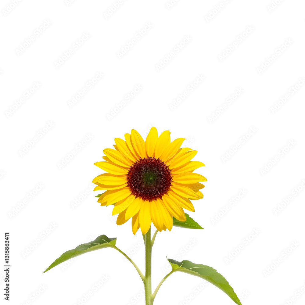Obraz premium sunflower isolated on white background