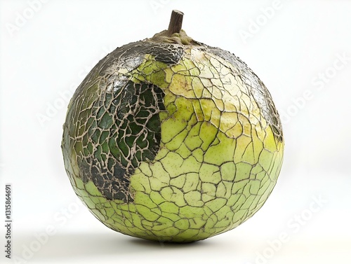 Shiny Breadfruit white background photo