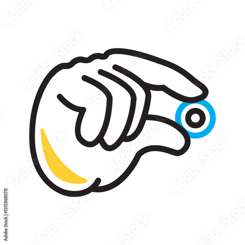 Vector multi color icon for nuances