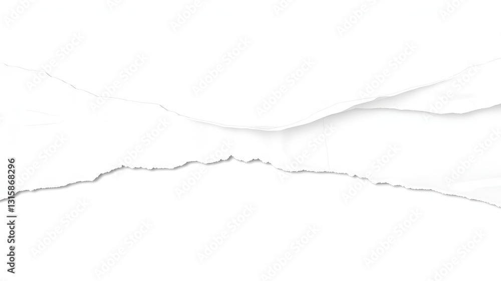 Set of white torn or ripped paper sheet. Scrapbook edge, notebook tear or blank page split vector illustration. Abstract realistic ornament or decoration clip art for social media banner background. Set of white torn or ripped paper sheet. Scrapbook edge, notebook tear or blank page split vector illustration. Abstract realistic ornament or decoration clip art for social media banner background.