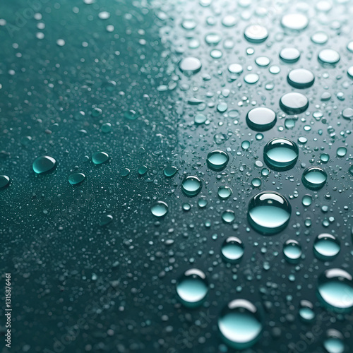 clammy sprinkled glass with water bits closeup like surface or establishment. Creative resource, AI Generated