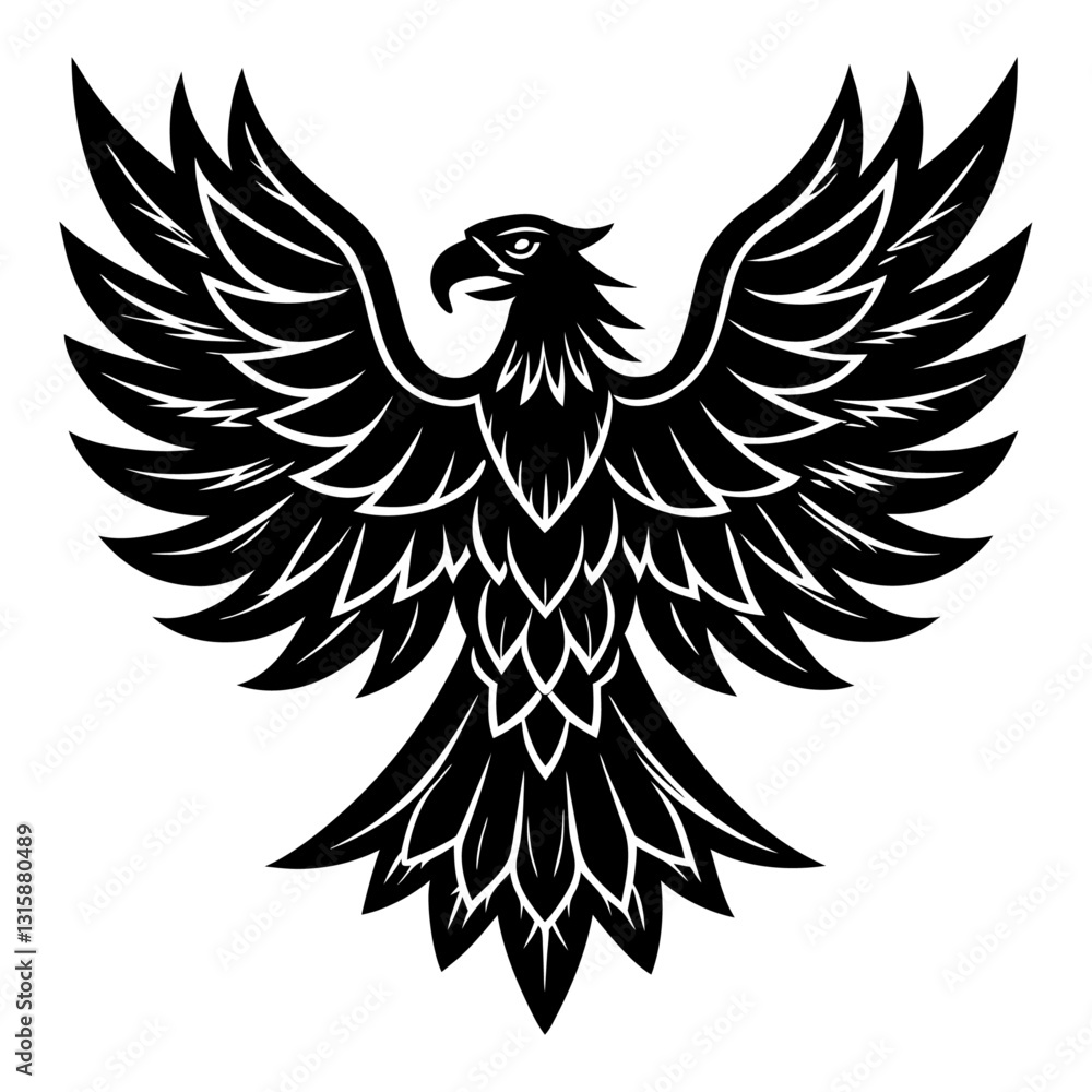 Fototapeta premium eagle with wings