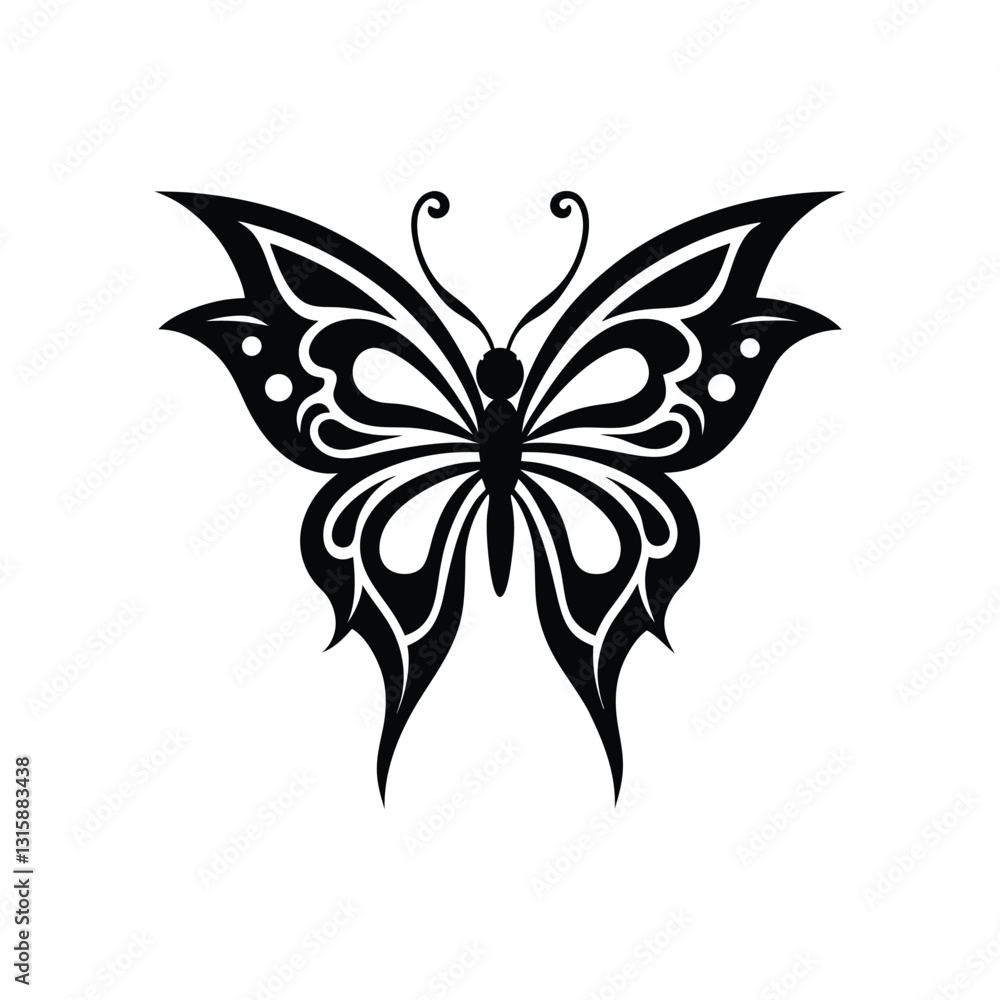 a vector illustration of a butterfly. a vector illustration of a butterfly.