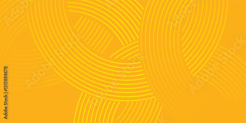 Pasta background, spaghetti abstract geometric pattern. Macaroni yellow poster. Wavy abstract pattern.