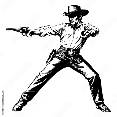  Cowboy Silhouette Images – Dynamic Western Clipart
