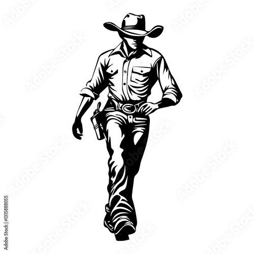  Cowboy Silhouette Images – Dynamic Western Clipart
