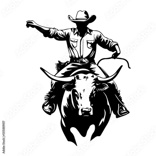 Cowboy Silhouette Vectors – Riding, Shooting & Lassoing Poses
