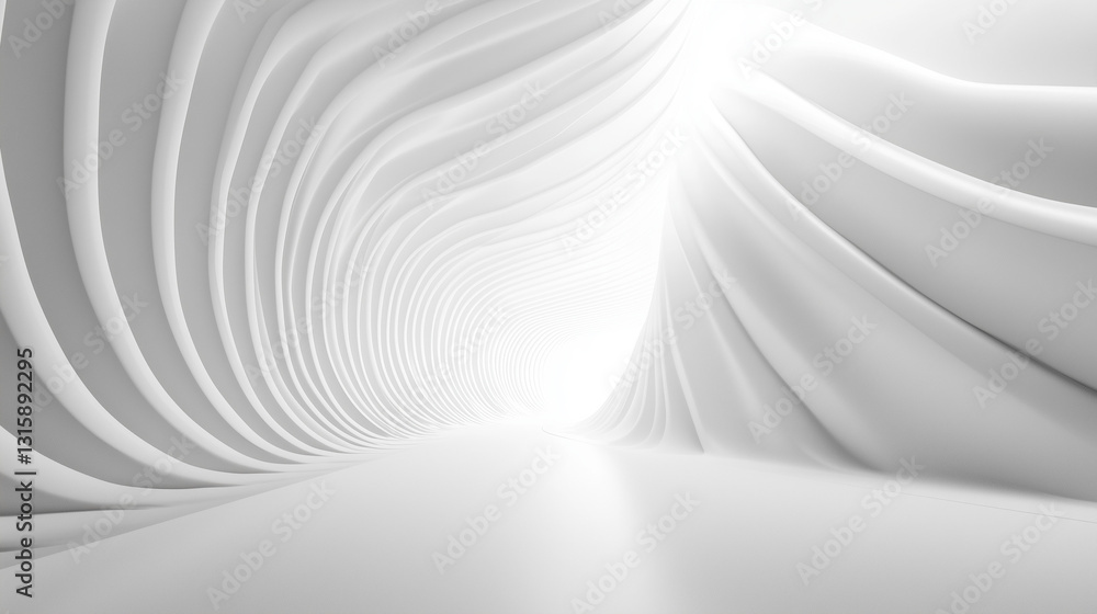 Naklejka premium Minimalist white industrial texture with gradient lighting, embodying modern simplicity and clean aesthetics.