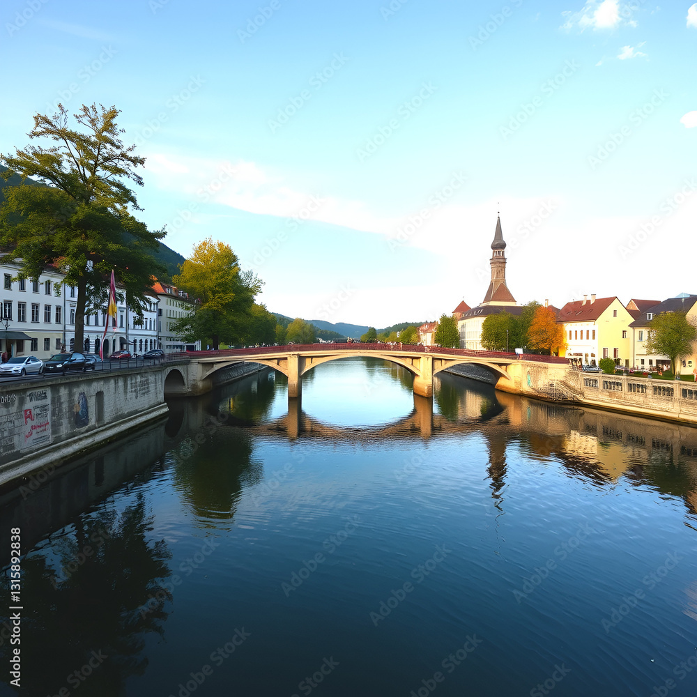 Obraz premium love lock bridge austria carinthia