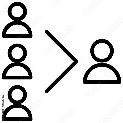 Delegation Outline Icon