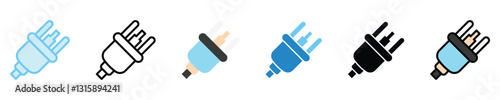 Distributor multi style icons set. use for modern concept, print, UI, UX kit, web and app development. Vector EPS 10, related to car service, auto garage, car spare part.