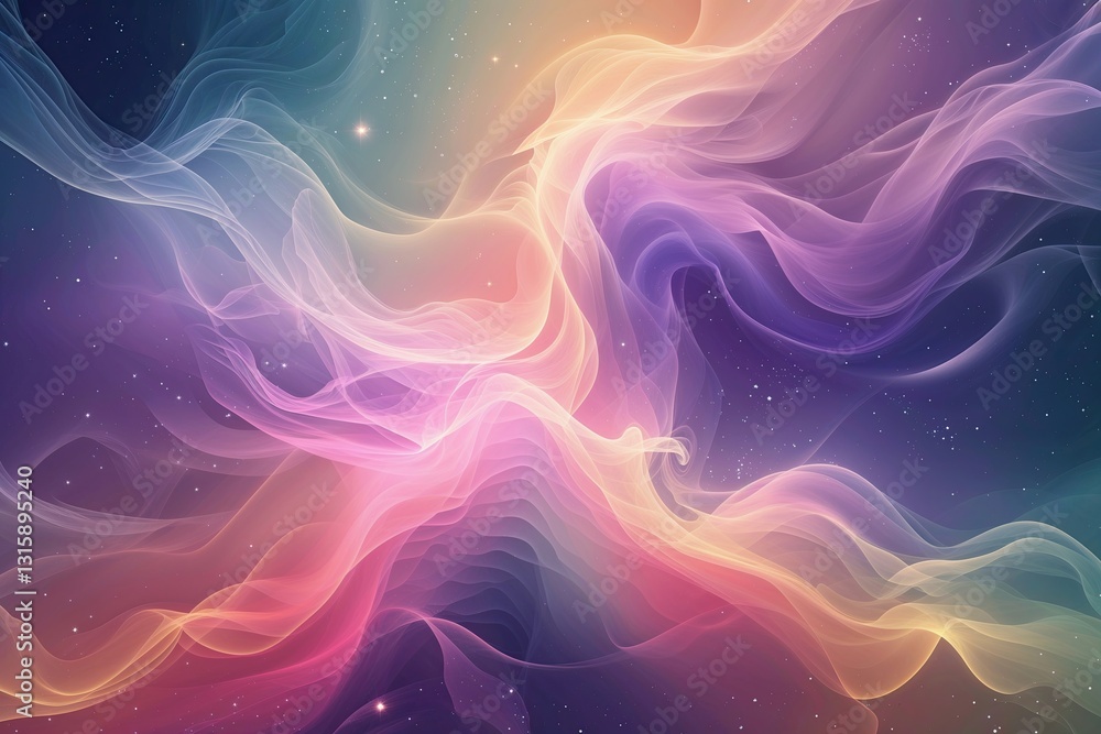 Fototapeta premium Ethereal Mystical Gradient Texture Design for Dreamy Wallpaper