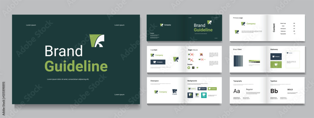Brand Guidelines design Landscape brand guidelines presentation template Brand Guidelines design Landscape brand guidelines presentation template