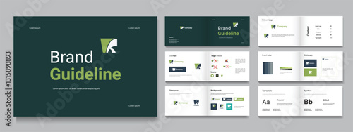 Brand Guidelines design Landscape brand guidelines presentation template