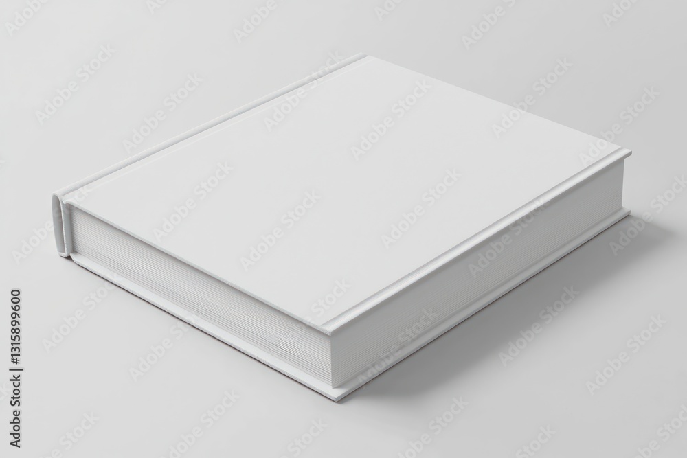 Front and back 3D mockup of a white book cover. Front and back 3D mockup of a white book cover.
