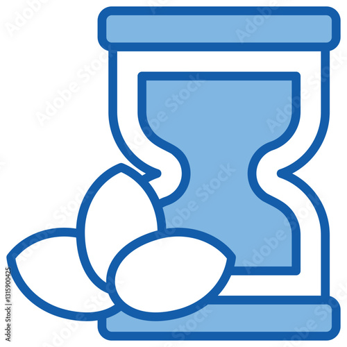 Patience Blue White Icon