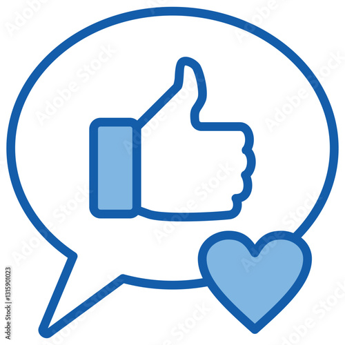 Persuasion Blue White Icon